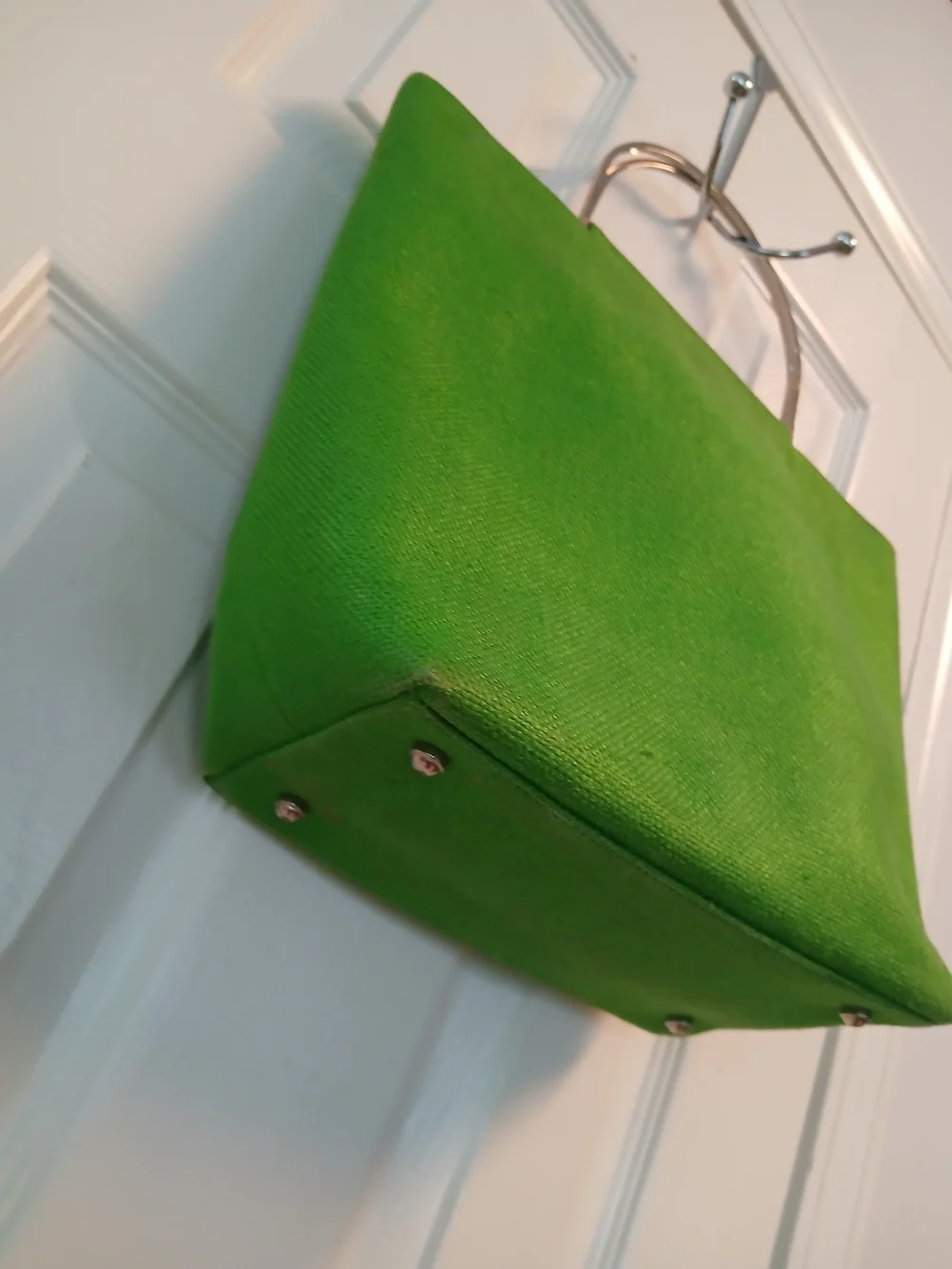 Kate Spade Green Tote Bag with Metal Handles